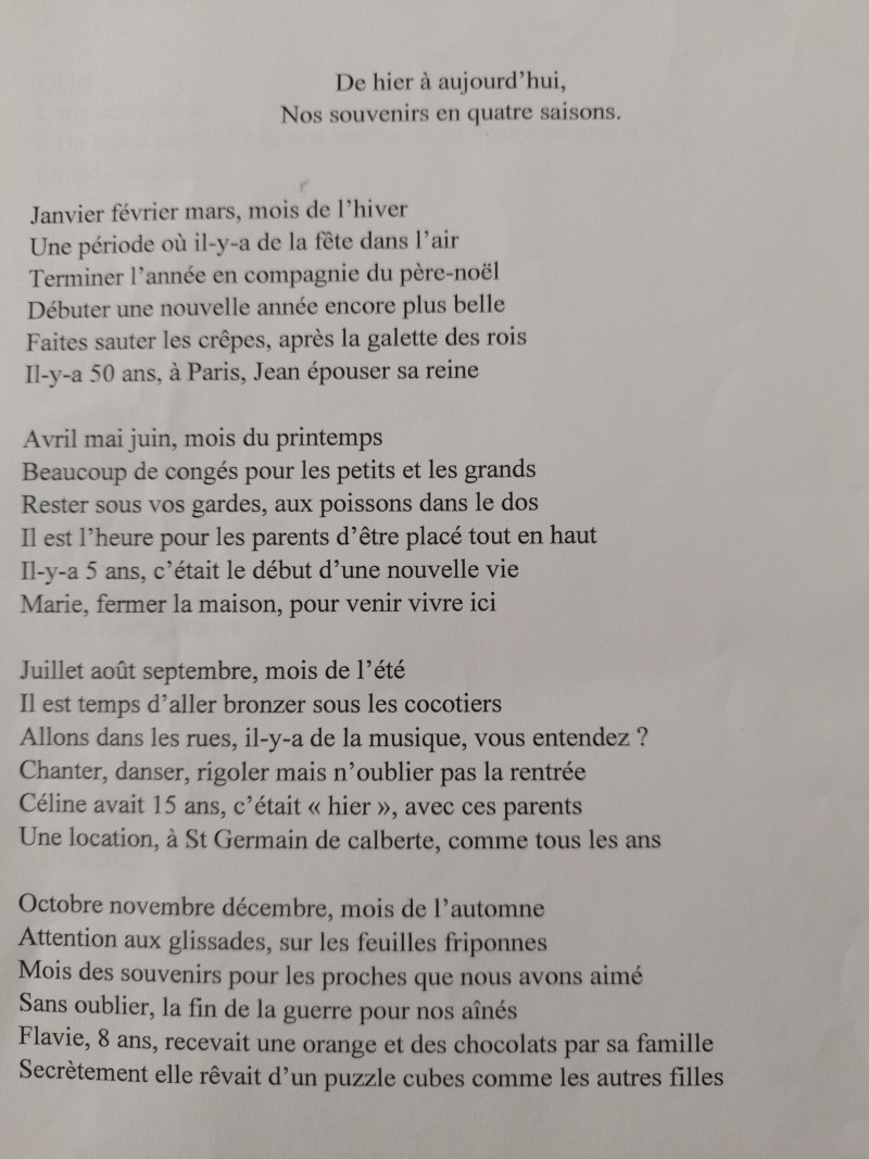 🖋️ 3ᵉ prix de l’originalité pour nos résidents du PASA au concours de poésie