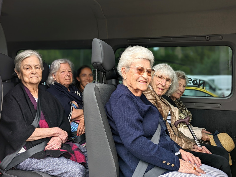 Des résidents en balade