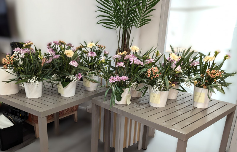 Atelier d’art floral , une activité intergénérationnelle