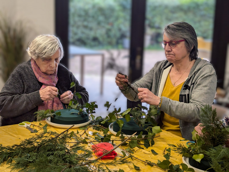 Atelier d'art floral  : une nouvelle activité proposée à la résidence