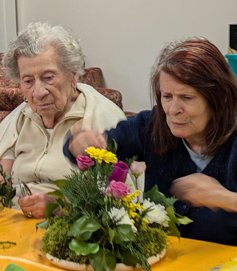 Atelier d'art floral  : une nouvelle activité proposée à la résidence